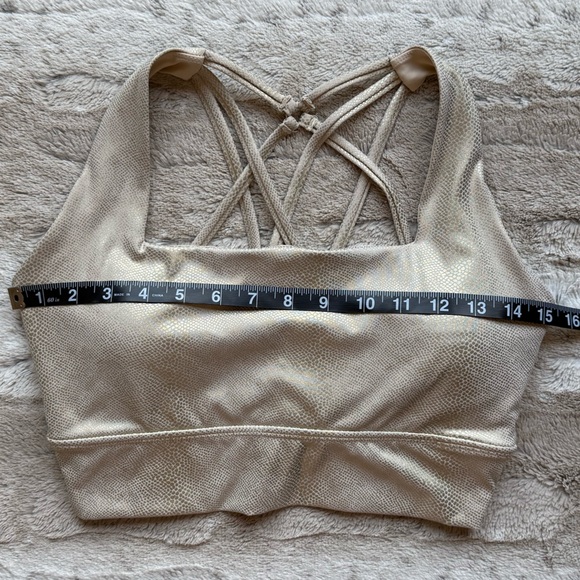 Buffbunny Collection Revolution Sports Bra in Gold Cobra Size M - Picture 3 of 6